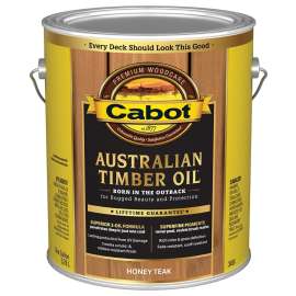 Cabot 3400 140.0003458.007 Australian Timber Oil, Honey Teak, Liquid, 1 gal