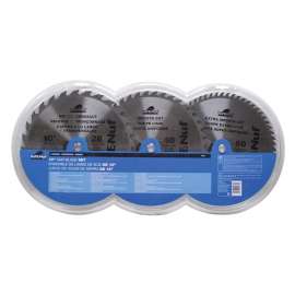 Tuf-E-Nuf 09974 Circular Saw Blade Set, 10 in Dia, Carbide Cutting Edge