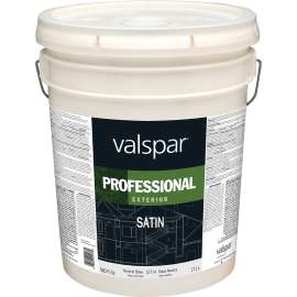 Valspar Professional 045.0012714.008 Exterior Paint, Satin, 5 gal