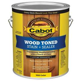 Cabot 3000 Series 140.0003002.007 Deck and Siding Stain, Cedar, Liquid, 1 gal