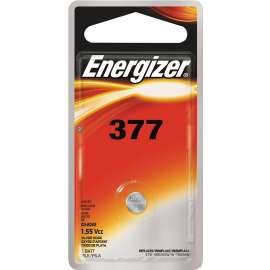 Energizer 377BPZ-2 Battery, 1.5 V Battery, 24 mAh, 377 Battery, Silver Oxide, Rechargeable: No