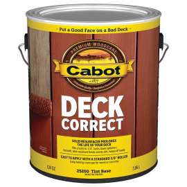 Cabot DeckCorrect 140.0025200.007 Deck Coat, Tint Base, Liquid, 1 gal
