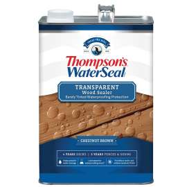 Thompson's WaterSeal TH.091301-16 Waterproofing Stain, Chestnut Brown, 1 gal, Can