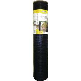 TENAX 2A040066 Folded Deer Fence, 100 ft L, 7 ft H, Plastic, Black