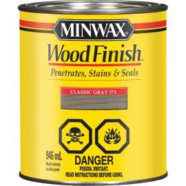 Minwax CM7004844 Wood Stain, Classic Gray, Liquid, 946 mL, Can
