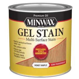 Minwax 260404444 Gel Stain, Honey Maple, Liquid, 0.5 pt