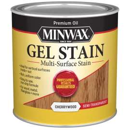Minwax 260704444 Gel Stain, Cherrywood, Liquid, 0.5 pt