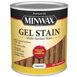 Minwax 66010000 Gel Stain, Chestnut, Liquid, 1 qt