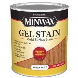 Minwax 66030000 Gel Stain, Antique Maple, Liquid, 1 qt