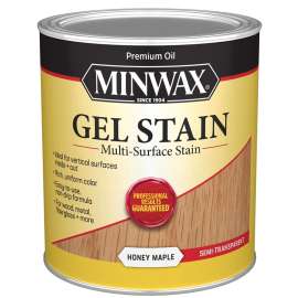 Minwax 66040000 Gel Stain, Honey Maple, Liquid, 1 qt