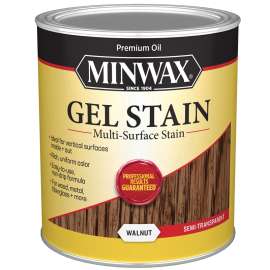 Minwax 66060000 Gel Stain, Walnut, Liquid, 1 qt