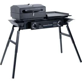 Blackstone 1555 Tailgater Combo, 35000 Btu BTU, 2 -Burner, Iron/Stainless Steel Body