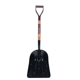 GARANT 80043 Grain and Coal Scoop Shovel, 13-1/2 in W Blade, 16-1/2 in L Blade, Steel Blade, Premium Ash Handle, D-Grip Handle