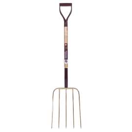 Garant 81082 Barn Fork, 16 in L Tines, Narrow Tine, 5-Tine, Steel Tine