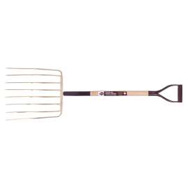 GARANT Agro 81087 Ensilage Fork, 13-1/2 in W Tine, 16 in L Tines, Narrow, Sharp Tine, 8 -Tine, Steel Tine