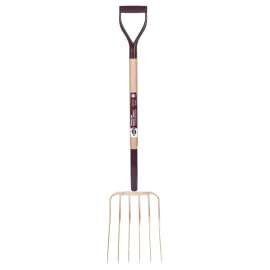 Garant 81084 Manure Fork, Narrow Tine, Steel Tine, D-Shaped Handle, 45 in L Handle