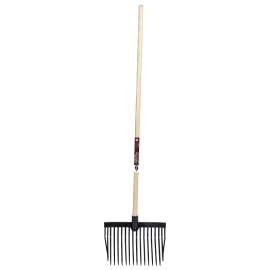 GARANT Agro 81713 Bedding Fork, 13 in W Tine, 10 in L Tines, Narrow, Sharp Tine, 16 -Tine, Polycarbonate Tine