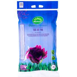 Nuway E00068 Summer Lawn Fertilizer, 9 kg, Granular, 16-0-16 N-P-K Ratio