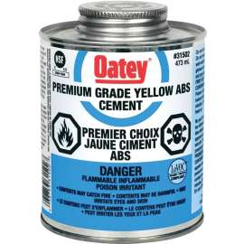 Oatey 48906/31502 Solvent Cement, Liquid, Yellow, 437 mL