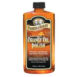 Parker & Bailey 510677 Oil Polish, 16 oz, Light Orange, Liquid, Orange