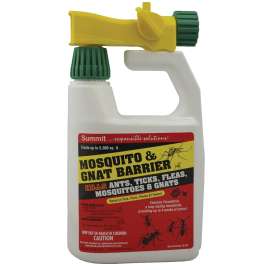 Summit 010-6 Mosquito and Gnat Barrier, Liquid, Slight Chemical, 32 oz Spray Bottle