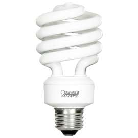 Feit Electric ESL23TM/D/4 Compact Fluorescent Bulb, 23 W, Spiral Lamp, Medium E26 Lamp Base, 1600 Lumens, Daylight Light