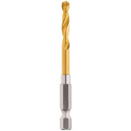 Milwaukee 48-89-4609 Impact Drill Bit, 3/16 in Dia, 3 in OAL, Twist Flute, 1/4 in Dia Shank, Hex Shank
