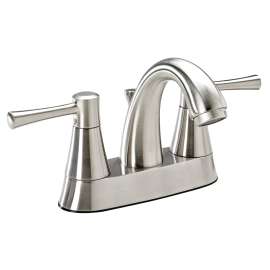 Belanger Essential Series NEO74CBN Lavatory Sink Faucet, 1.5 gpm, Brushed Nickel, 4 in Faucet Centers