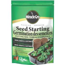 Miracle-Gro 74918430 Potting Mix, Solid, Dark Brown, 8.8 L Bag