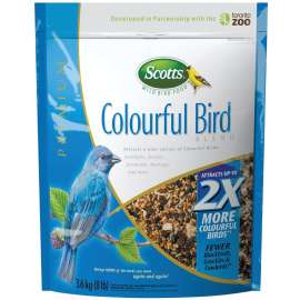Scotts 409-221 Blended Colorful Bird Food, 3.6 kg Resealable Bag