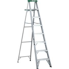 Louisville LP-708 Step Ladder, Type 2 Duty Rating, Aluminum