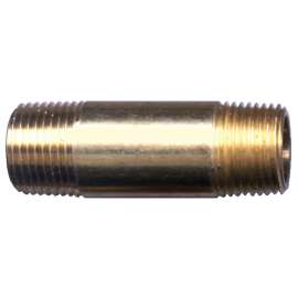 Fairview 113-D2-1/2P Long Pipe Nipple, 1/2 in, NPT, Brass, 1200 psi Pressure, 2-1/2 in L