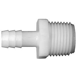 Fairview 525-4DP Coupler, 1/4 x 1/2 in, Barb x MPT, Nylon