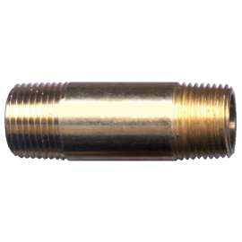 Fairview 113-A2P Long Pipe Nipple, 1/8 in, NPT, Brass, 1200 psi Pressure, 2 in L