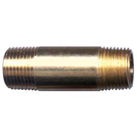 Fairview 113-C3P Long Pipe Nipple, 3/8 in, NPT, Brass, 1200 psi Pressure, 3 in L