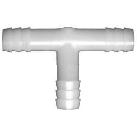 Fairview 544-8P Union Tee, 1/2 in, Barb, Nylon
