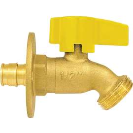 Apollo Valves EPXSCV1234 Garden Hose Bibb, 1/2 x 3/4 in Connection, PEX x MGHT, Brass Body