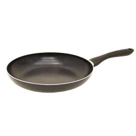 Starfrit Simplicity Series 33020 Fry Pan, 10 in Dia, Aluminum Pan, Black Pan, Ergonomic Handle