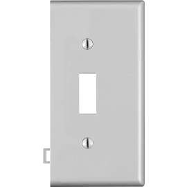 Leviton 905-0PSE1-00W Wallplate, 1 -Gang, Nylon, White