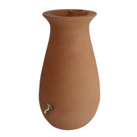 Algreen 81005 Rain Barrel, 65 gal Capacity, Plastic, Terracotta