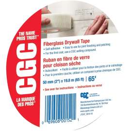 Sheetrock 380012 Drywall Joint Tape, 65 ft L, 2 in W, White