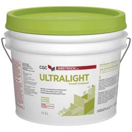 Sheetrock 380155 Drywall Compound, Paste, Off-White, 11.5 L Pail