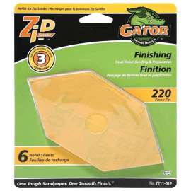 Ali 7211-012 Multi-Surface Step-3 Sanding Sheet, 6 in x 3 in, 220 Grit