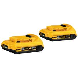 DeWALT DCB203-2 Rechargeable Battery Pack, 20 V Battery, 2 Ah