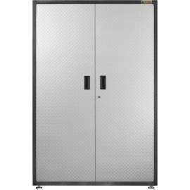 GLADIATOR GAJG48KDYG Gear Box, 250 lb, 3-Shelf, Steel, Silver Tread
