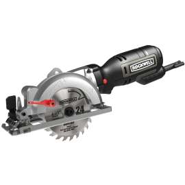 ROCKWELL RK3441K Circular Saw, 5 A, 4-1/8 in Dia Blade, 3/8 in Arbor, 45 deg Bevel