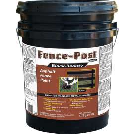 Gardner 9005-GA Fence Paint, Black, 5 gal Pail