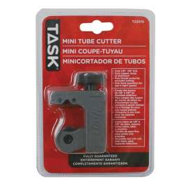 Task T25510 Mini Tube Cutter, 7/8 in Max Pipe/Tube Dia, 1/8 in Mini Pipe/Tube Dia, Carbon Steel Blade