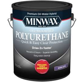 Minwax 710330000 Polyurethane, Liquid, Clear, 1 gal, Can