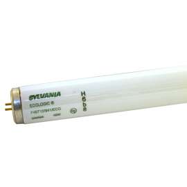 Sylvania 22435 Fluorescent Bulb, 40 W, T12 Lamp, Medium Lamp Base, 3000 Initial Lumens, 4100 K Color Temp